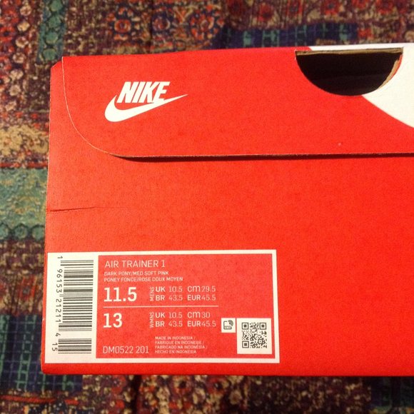 Nike Air Trainer 1 Men's Multicolor Suede & Leather Sneakers 11.5 - New in Box - Picture 11 of 12